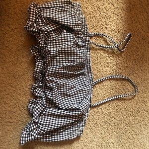 Gingham cropped top